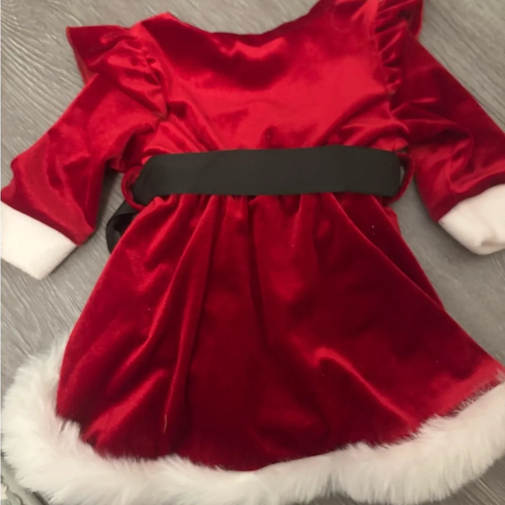 Red Santa Baby Outfit with Hat